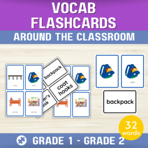 Around the Classroom Flashcards - Vocabulary