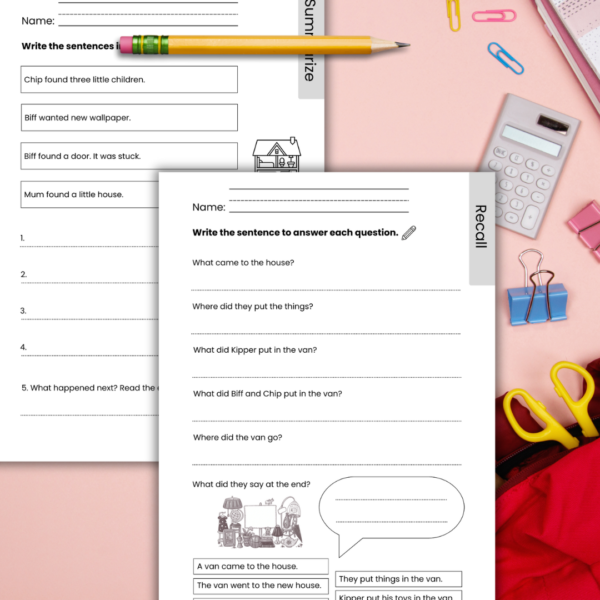 Oxford Reading Tree Level 4 Comprehension Worksheets