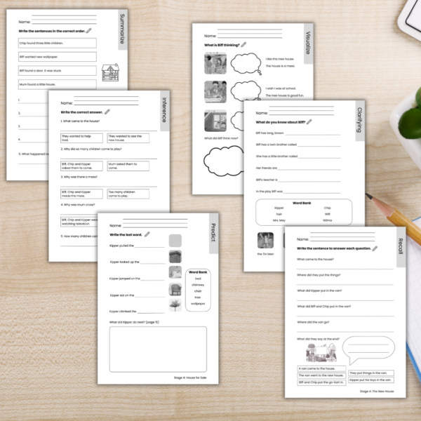 Oxford Reading Tree Level 4 Comprehension Worksheets