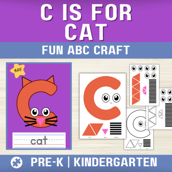 C is for Cat Phonics Craft PreK