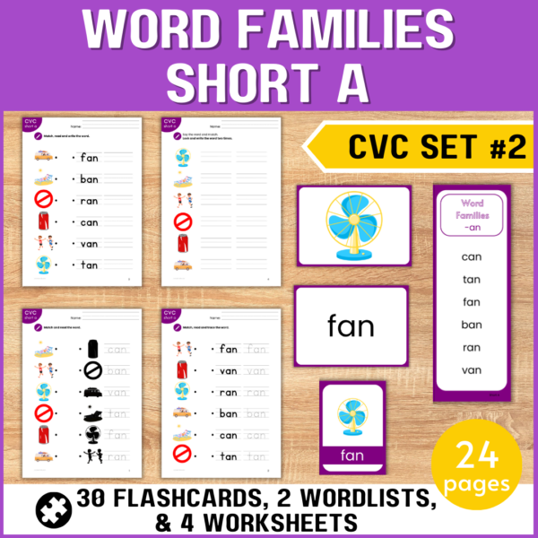 Word Families Short A an