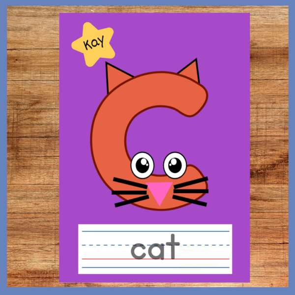 C is for Cat Phonics Craft PreK