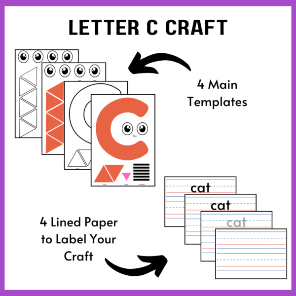 C is for Cat Phonics Craft PreK